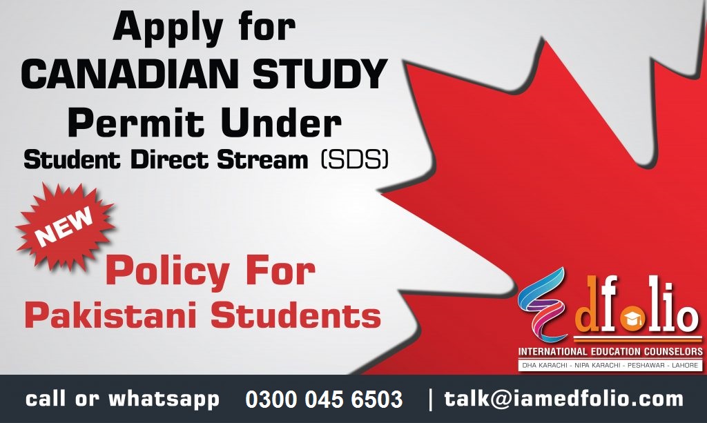 Canada Student Direct Stream (SDS) Program For Pakistani Students Visa Policy